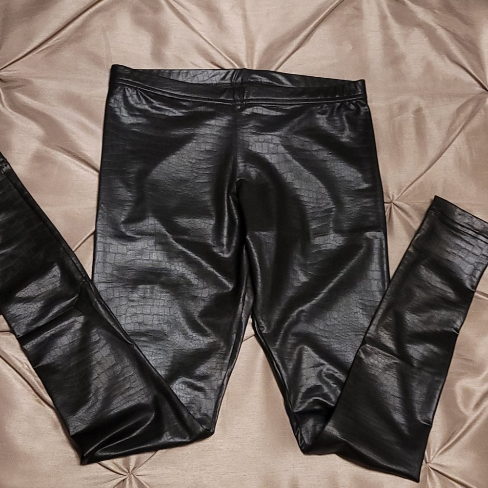 American Apparel Snakeskin Leggings Size XS